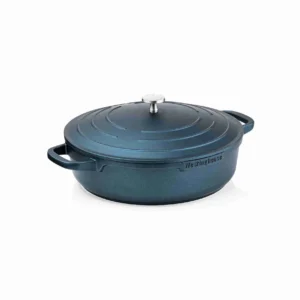 Westinghouse 32cm low casserole with lid - premium non-stick, induction-ready family pan