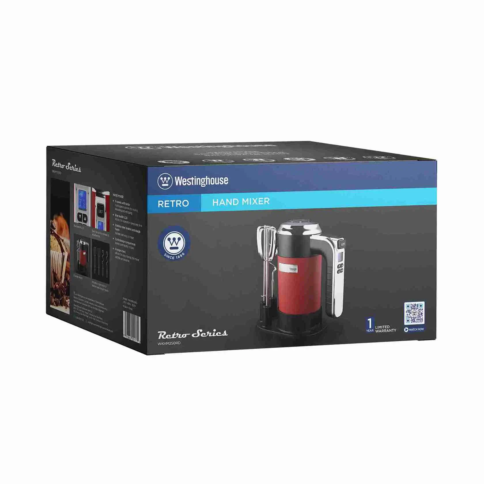 Westinghouse 350W hand mixer with 4 speeds and stainless steel beaters - Image 2