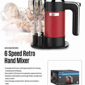 Westinghouse 350W hand mixer with 4 speeds and stainless steel beaters