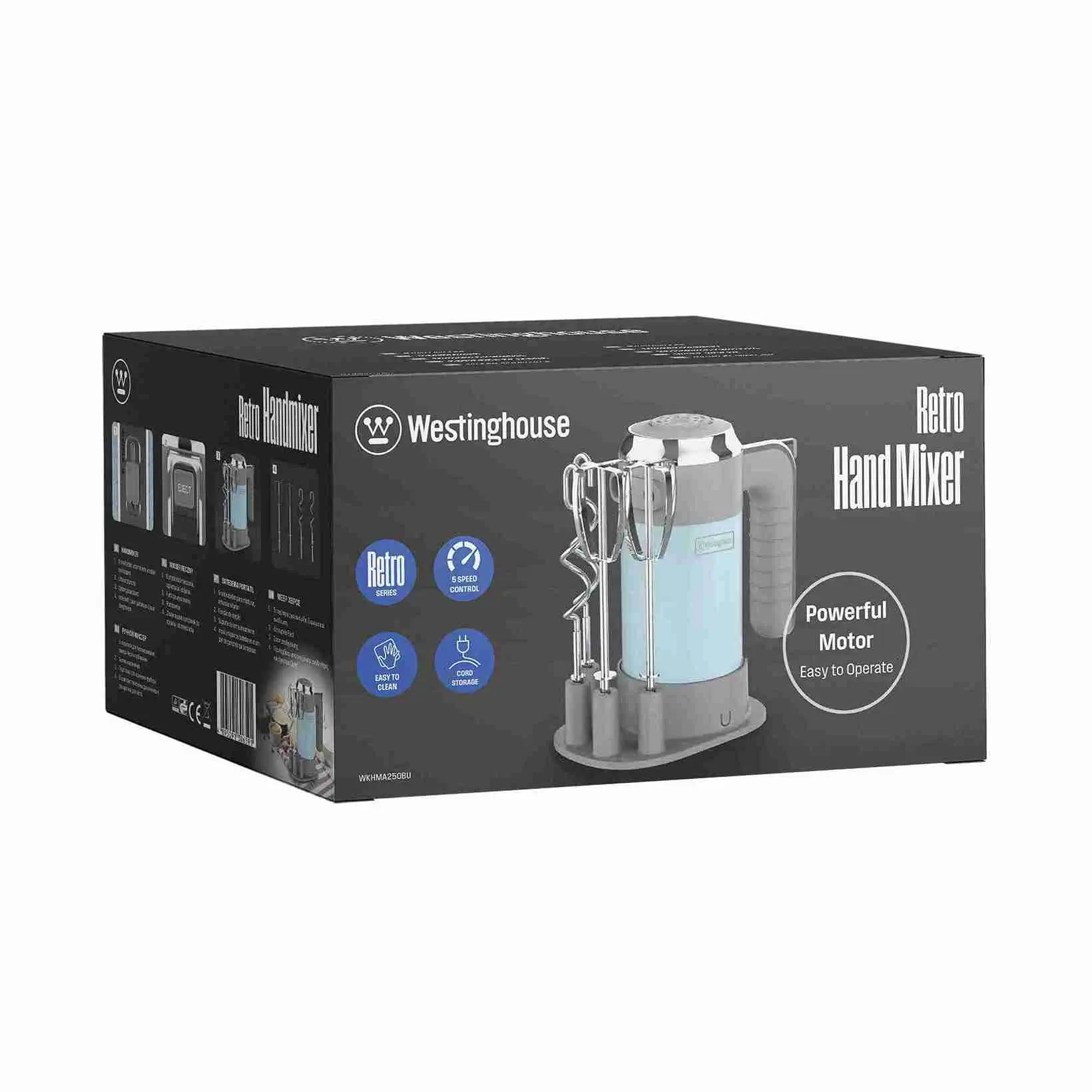 Westinghouse 350W hand mixer with 4 speeds and stainless steel beaters - Image 9