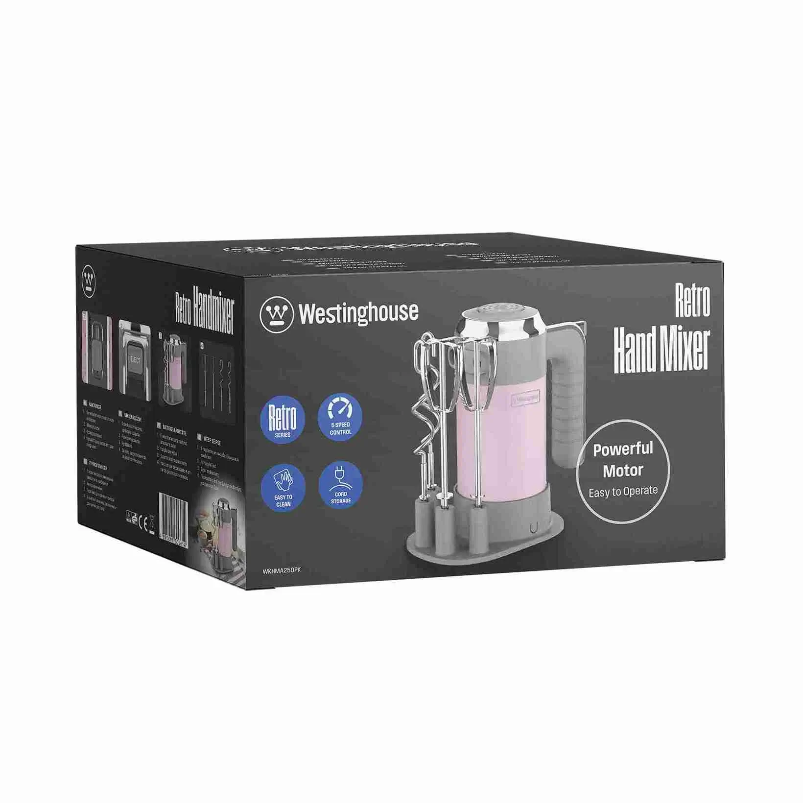 Westinghouse 350W hand mixer with 4 speeds and stainless steel beaters - Image 12