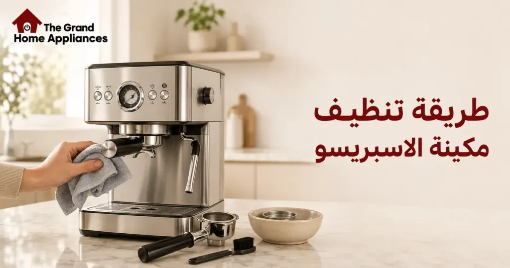 طريقة تنظيف مكينة الاسبريسو